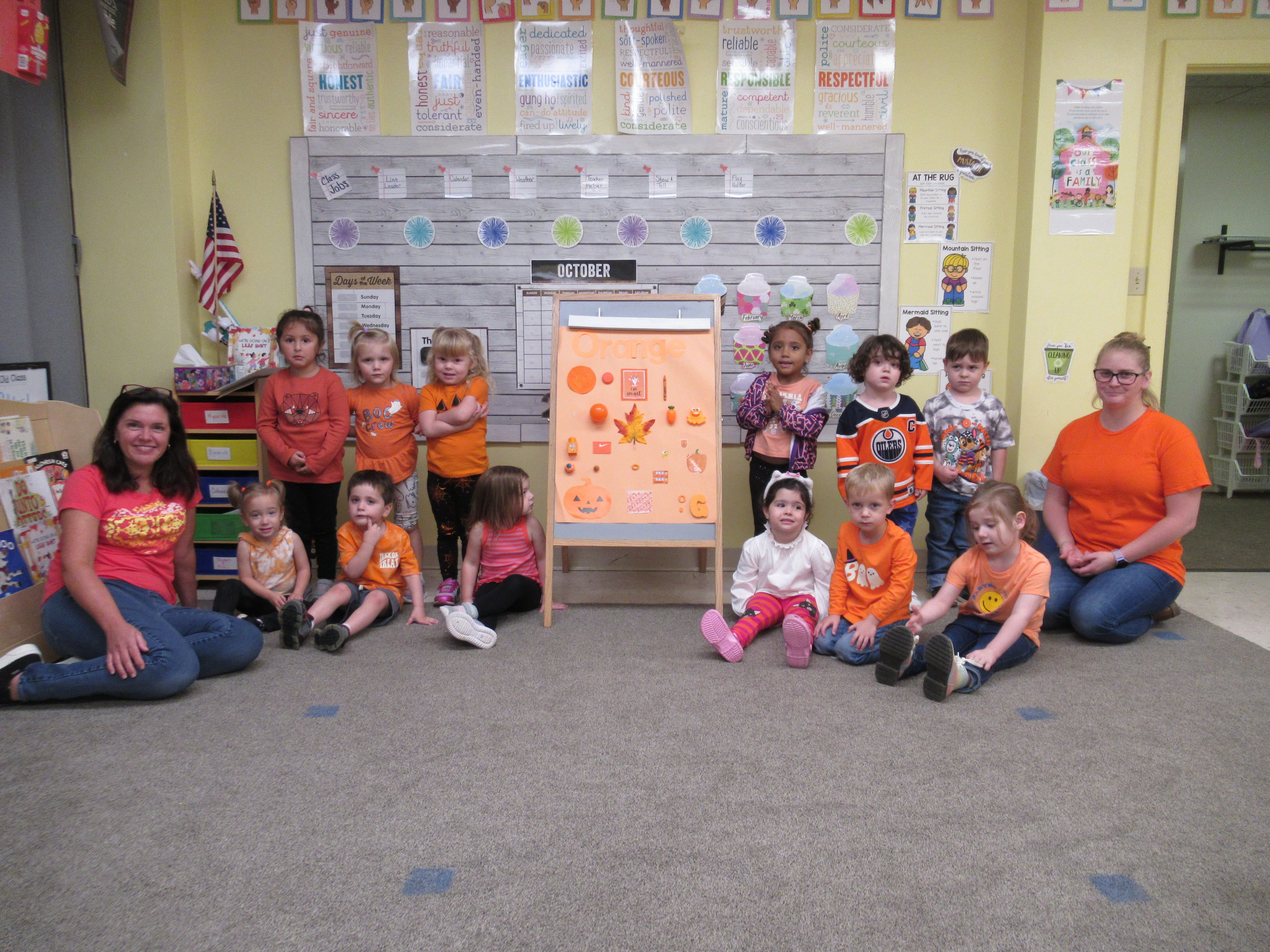 🎃Three Year Old Classes Orange Day pictures🍊 Trinity Nursery News